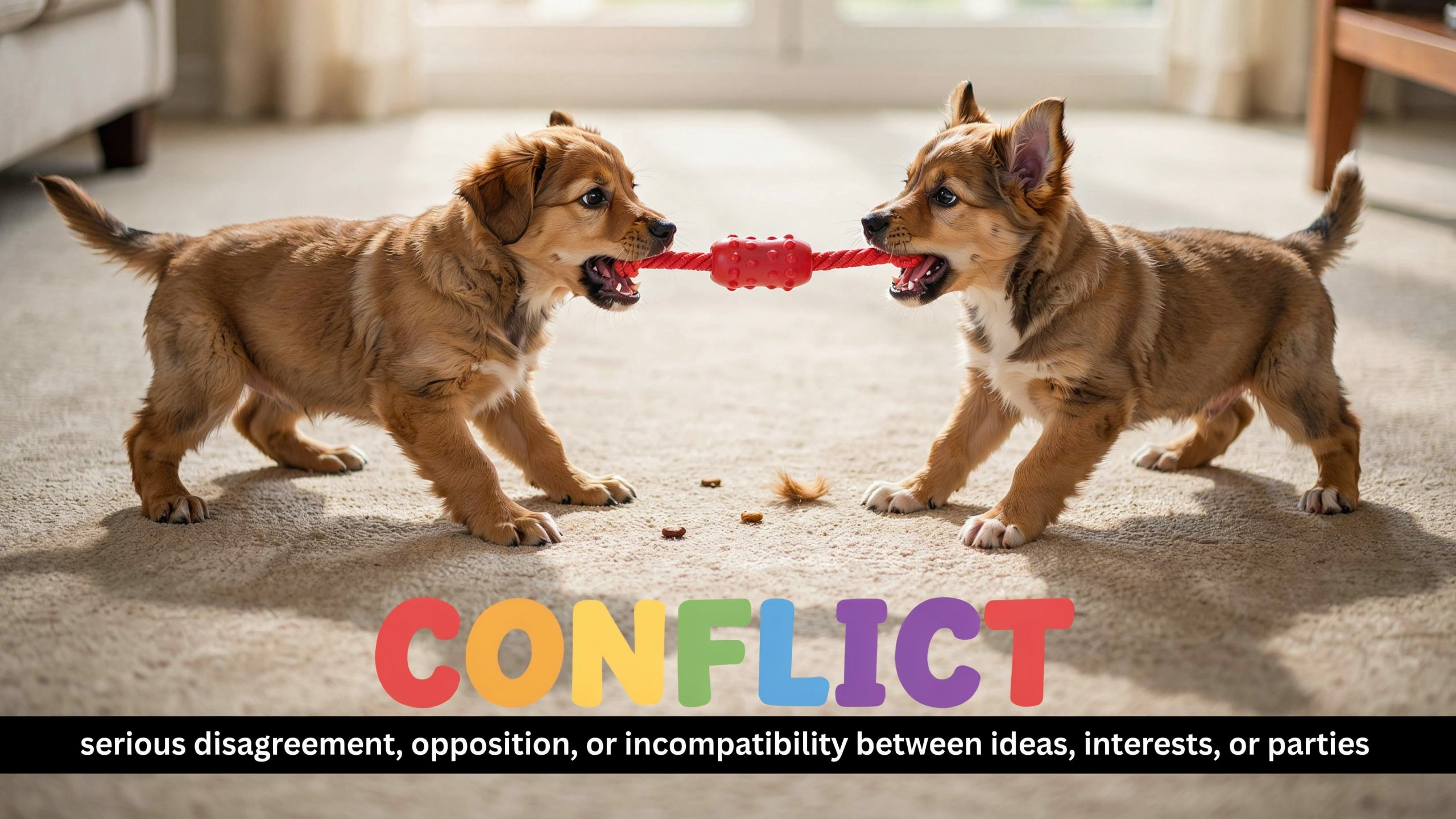 English Illustration for conflict